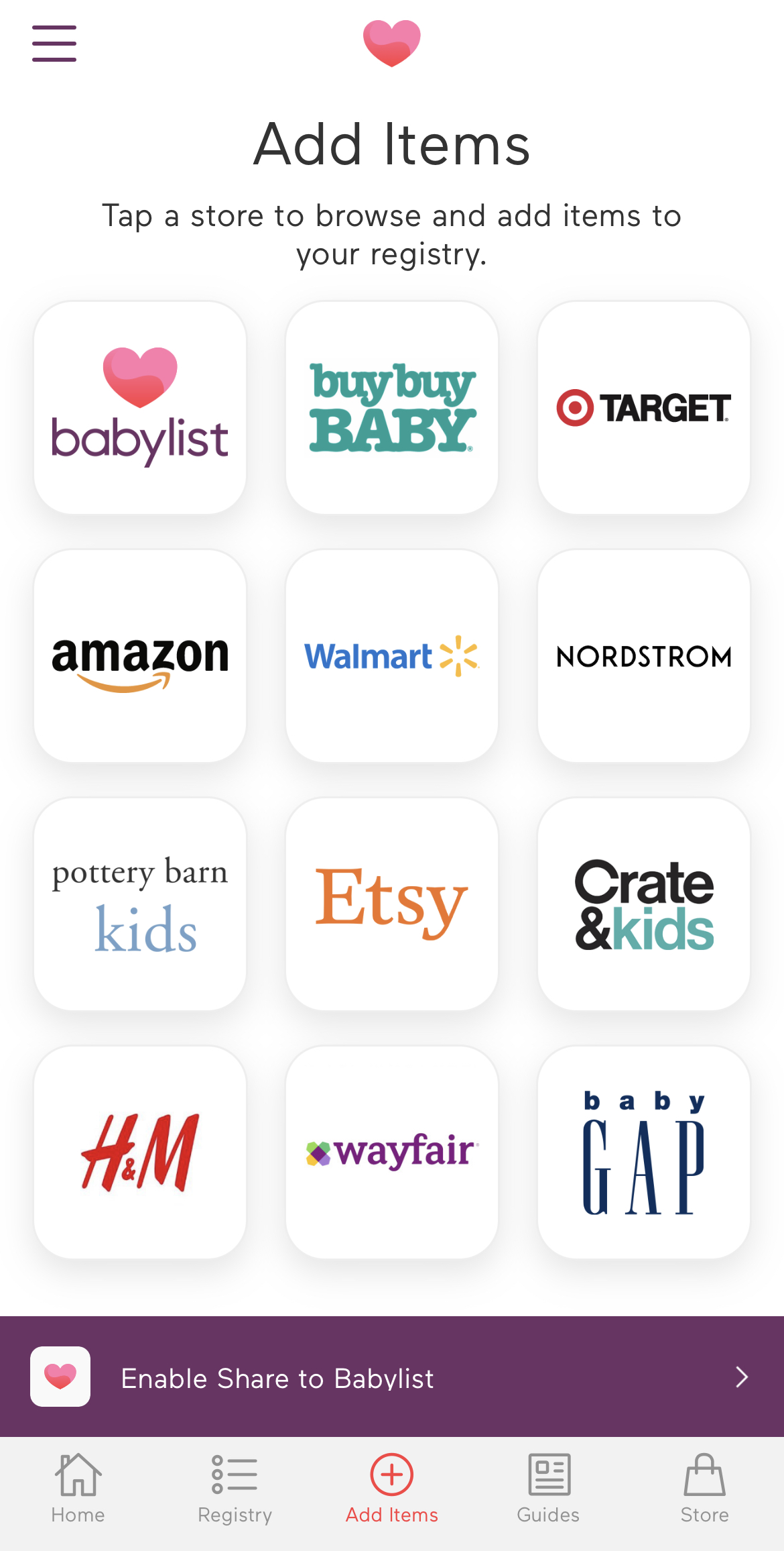 Babylist 2024 find registry