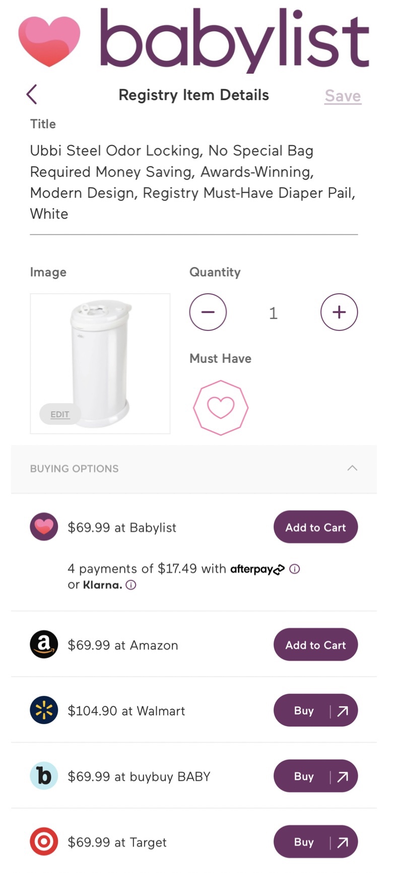 Babylist target hot sale